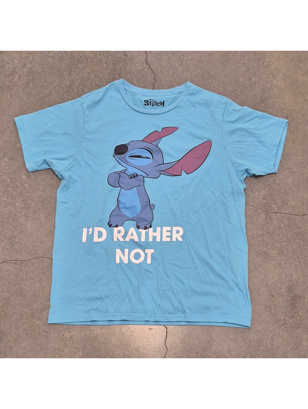 Disney Stitch I'd Rather Not T Shirt